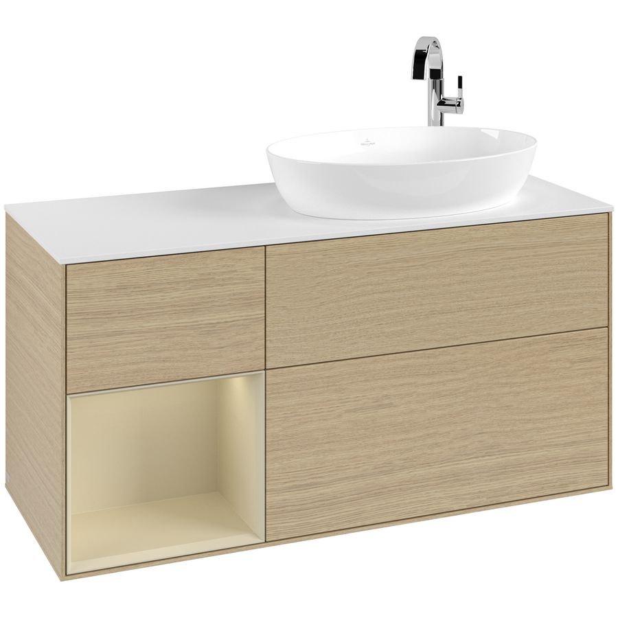 Wastafelonderkast Finion 1200x603x501mm Oak Veneer F921HJPC