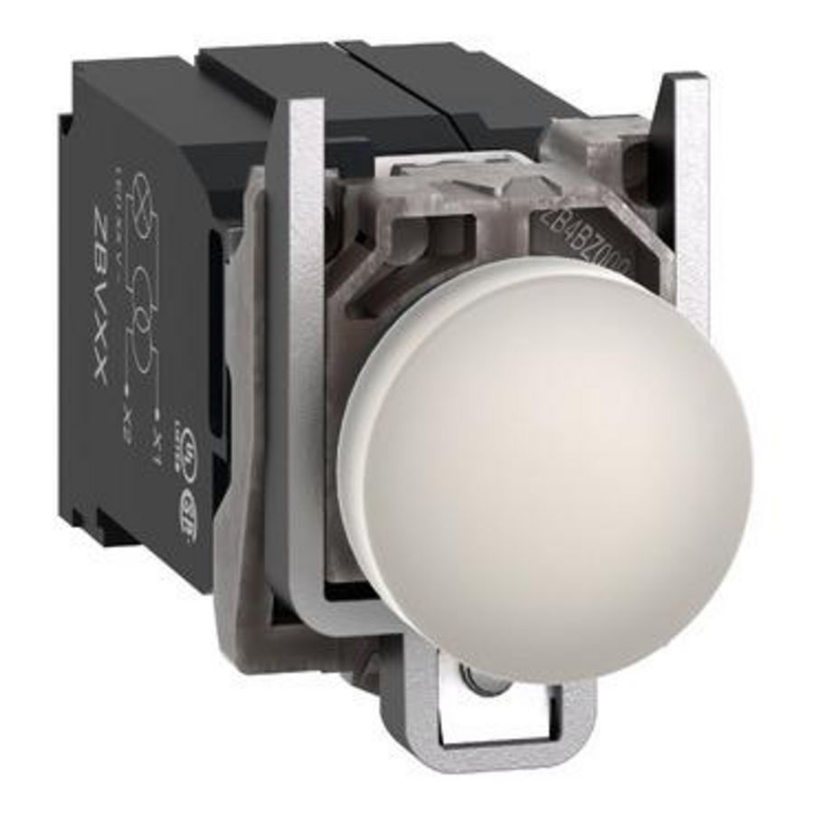 Signaallamp Rond LED Ø22mm,400V Wit Harmony XB4