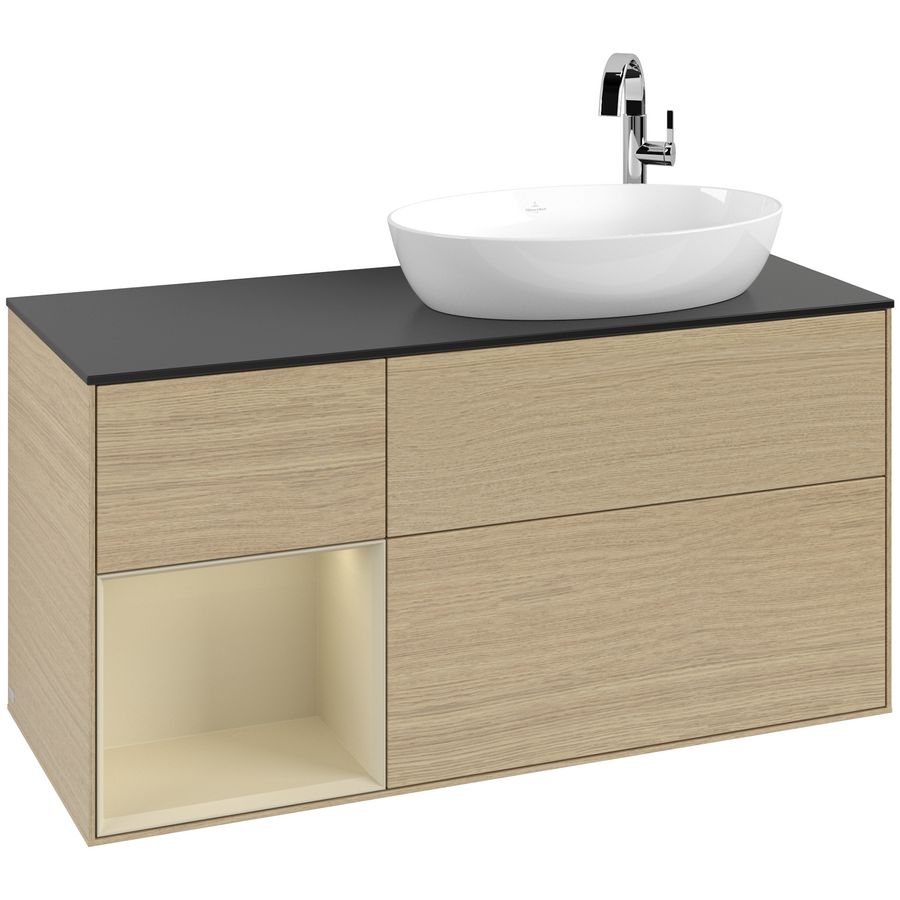 Wastafelonderkast Finion 1200x603x501mm Oak Veneer F922HJPC