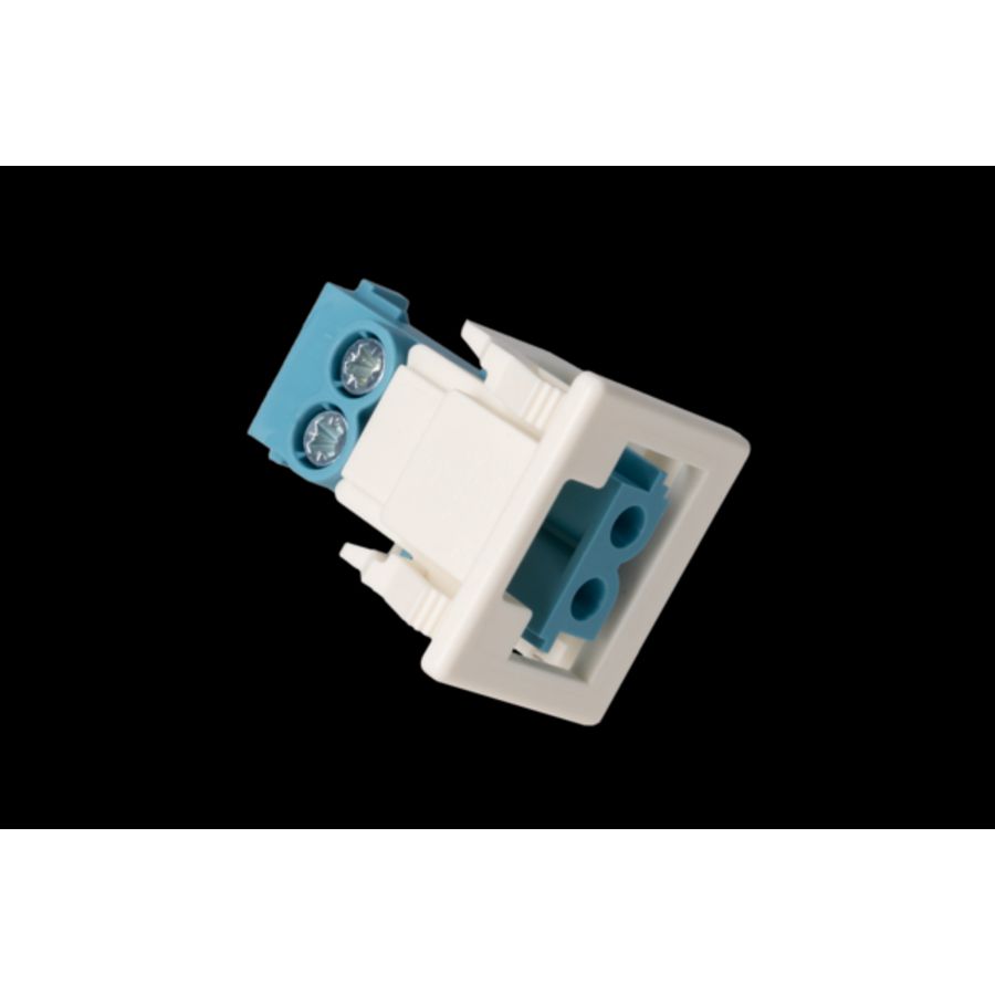 Chassisdeel 2-poligfemale pastelblauw DALI (AC164 EBU/ 2 BW) VVE=100