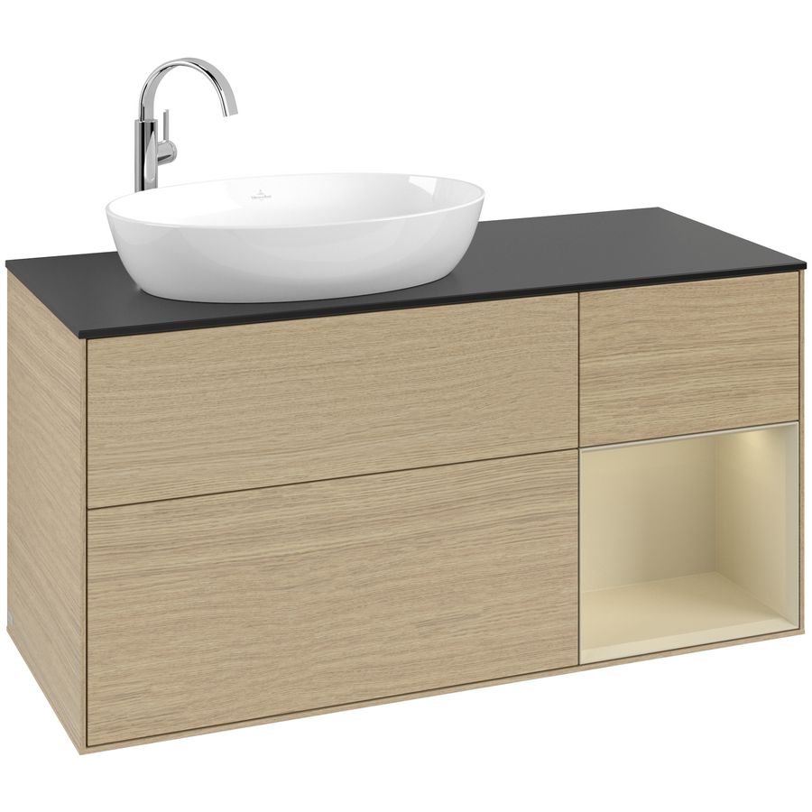 Wastafelonderkast Finion 1200x603x501mm Oak Veneer F932HJPC
