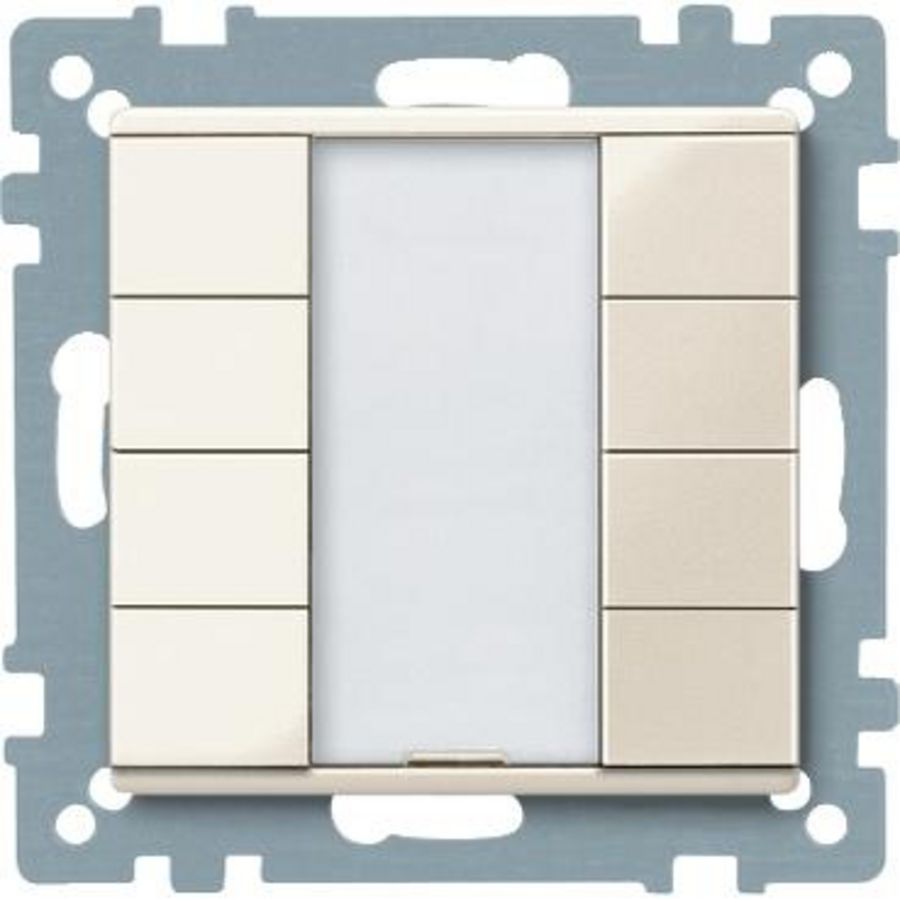Impulsdrukker 4-voudig plus Wit Systeem M KNX