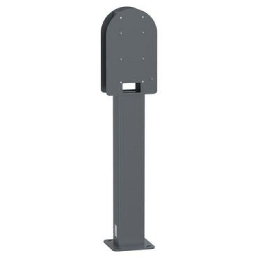 Montagepaal op de vloer kan 2 Charge Pro laadstations op wor
