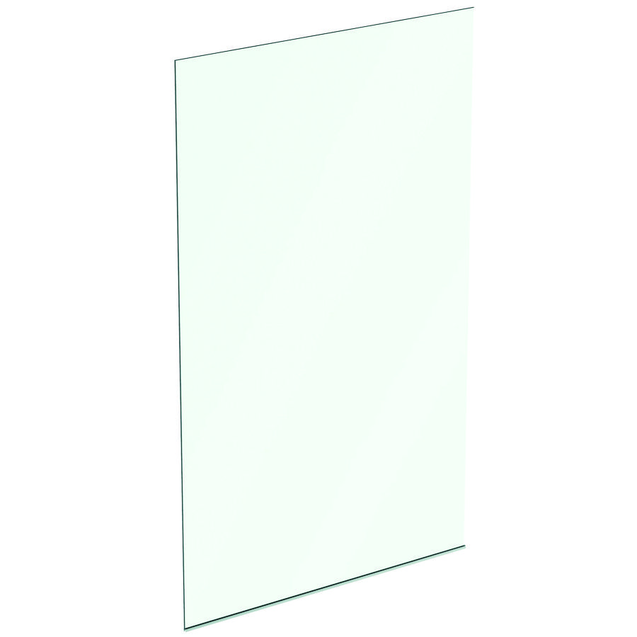 Inloopdouchewand dual access glas 120cm incl. vloerprofiel zilver excl. rechte muursteunen