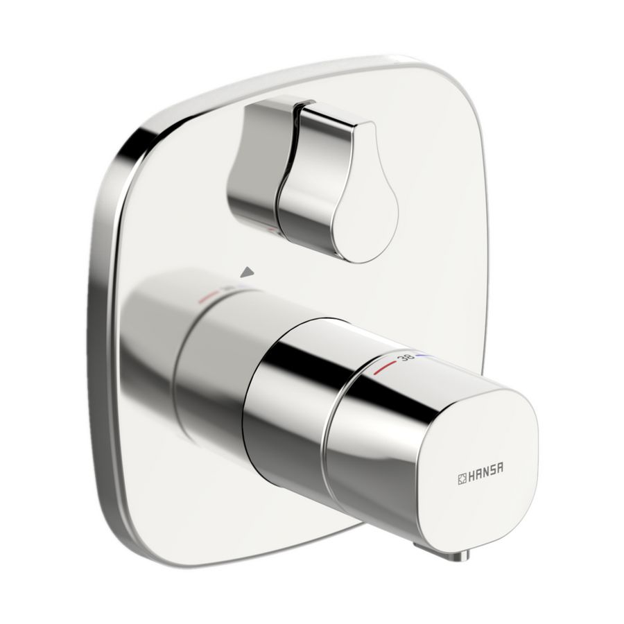 Afbouwset thermos 4-kant afgeronde rozet HANSALIVING BLUEBOX