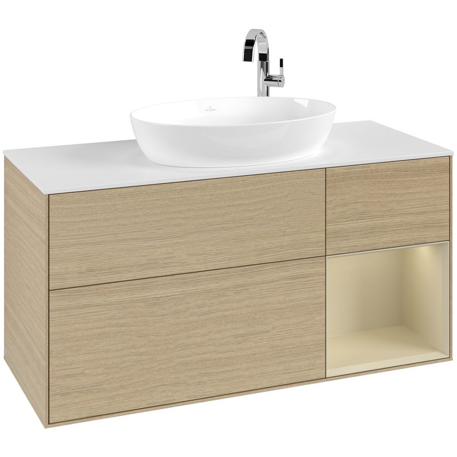Wastafelonderkast Finion 1200x603x501mm Oak Veneer F951HJPC