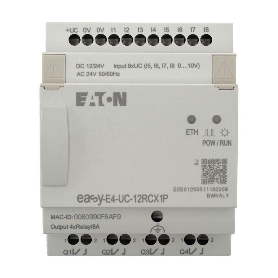 Easy E4, 12/24V DC, 24V AC, 8DI (4 als analoog te gebruiken)