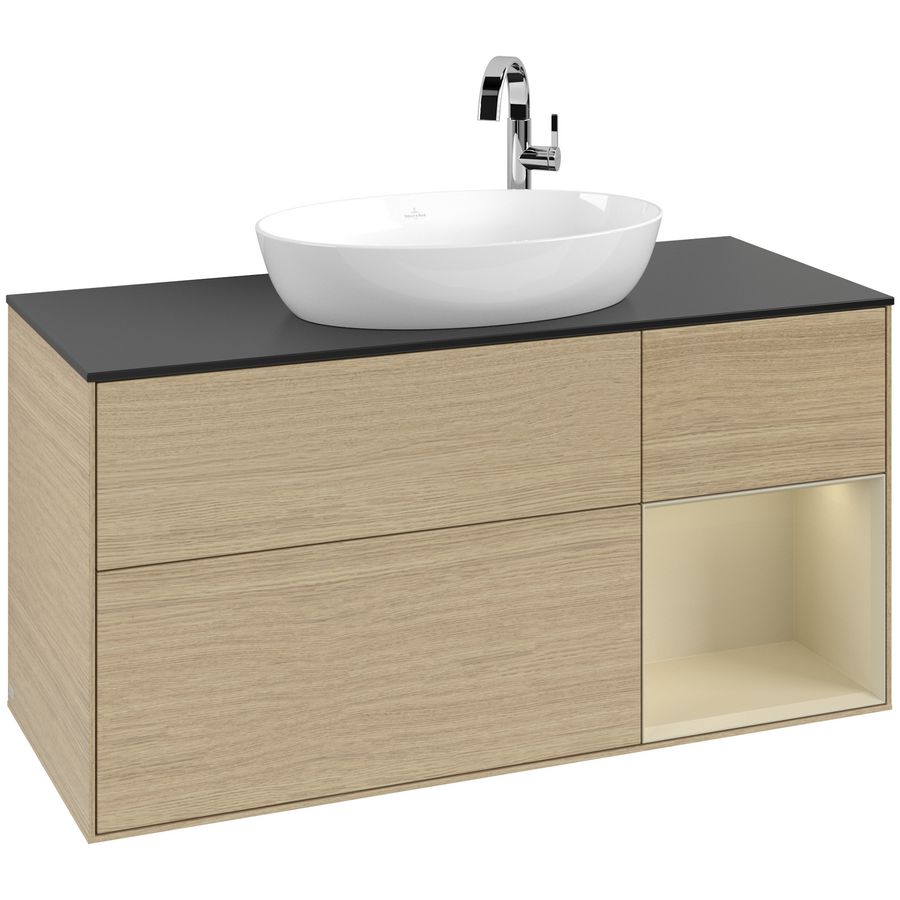 Wastafelonderkast Finion 1200x603x501mm Oak Veneer F952HJPC