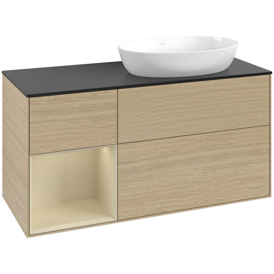 Wastafelonderkast Finion 1200x603x501mm Oak Veneer FA42HJPC