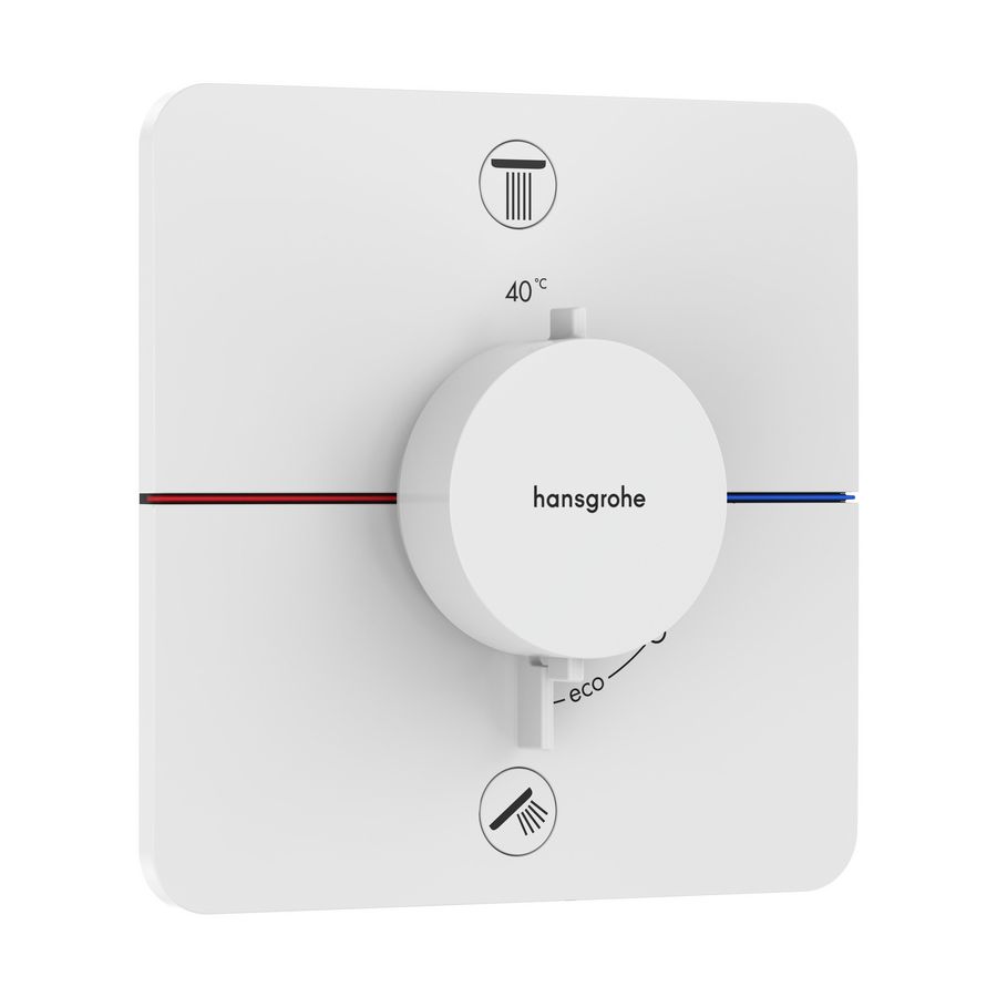 ShowerSelect Comfort Q thermostaat afbouwdeel tbv inbouw mat wit