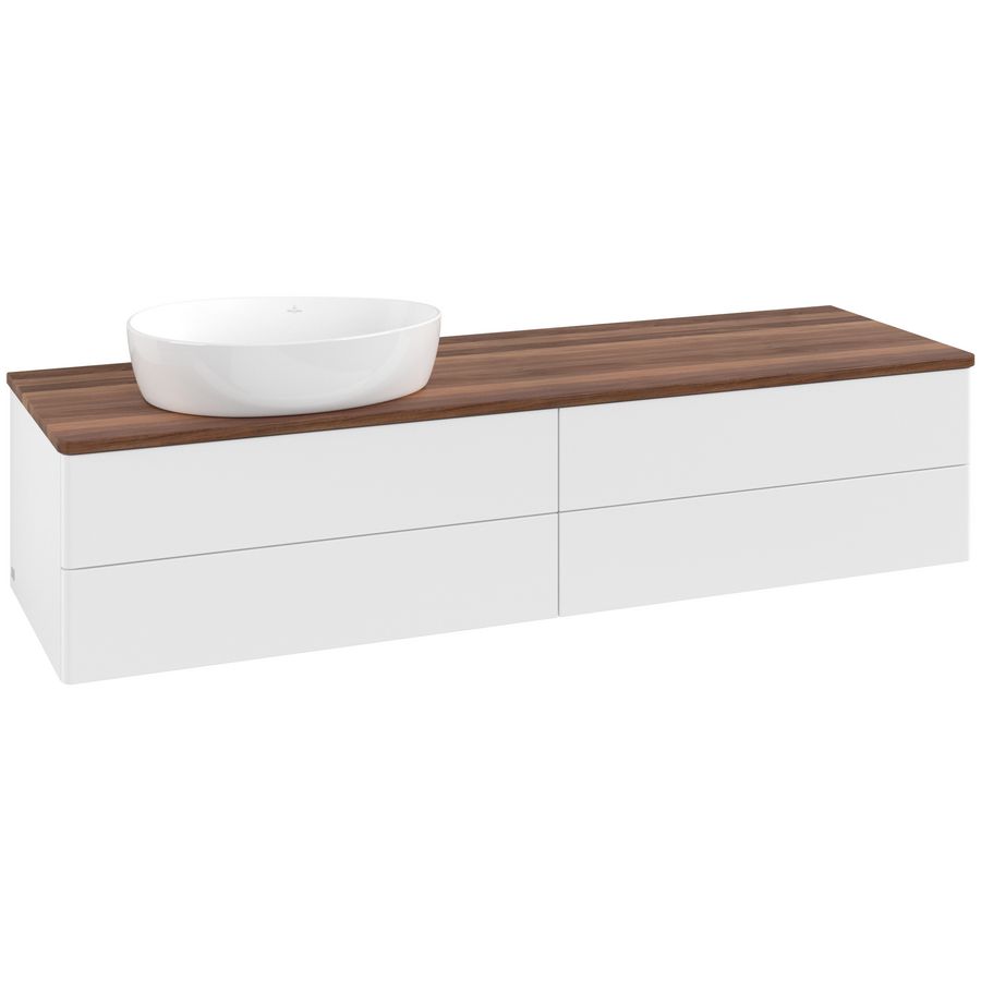 Wastafelonderkast Antao 1600x360x500mm White Matt Lacquer L26012MT