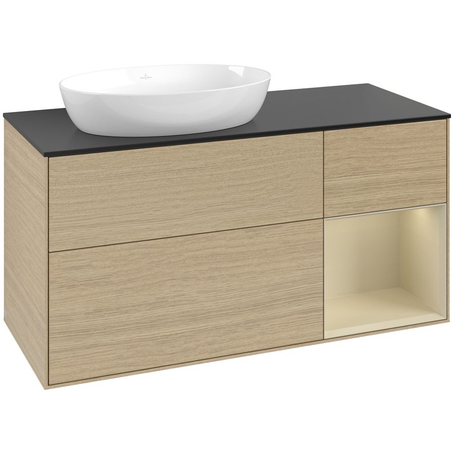 Wastafelonderkast Finion 1200x603x501mm Oak Veneer FA52HJPC