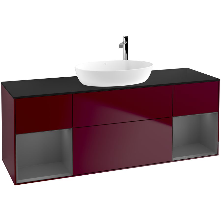 Wastafelonderkast Finion 1600x603x501mm Peony Matt Lacquer G982GKHB