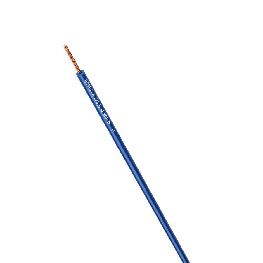 Rol a 100m. Montagesnoer H05V2-K 1X1 donkerblauw