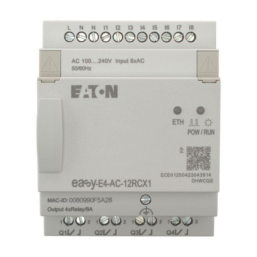 Easy E4 100 - 240V AC 110 - 220V DC 8DI 4DQ relais z. displ