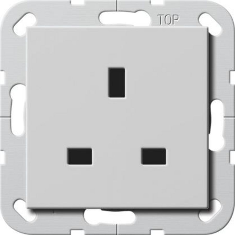 wandcontactdoos BS 13 A SH System 55 grijs m