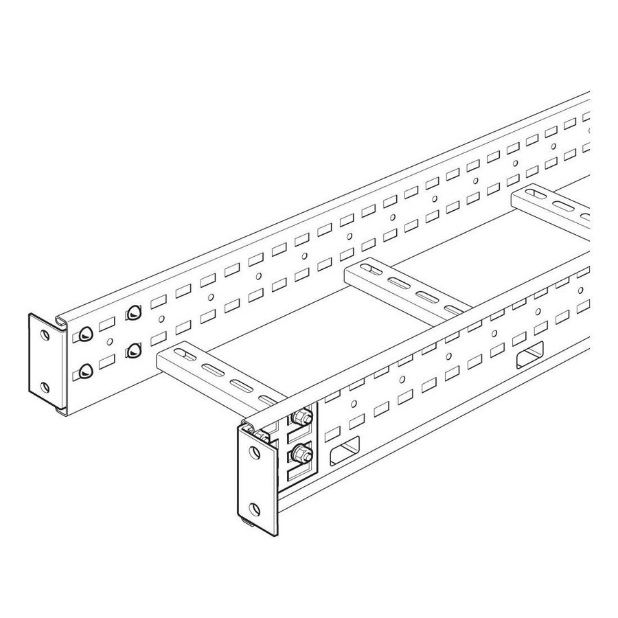 Set a 2st. Plafond/vloerbeugelset 316L H125