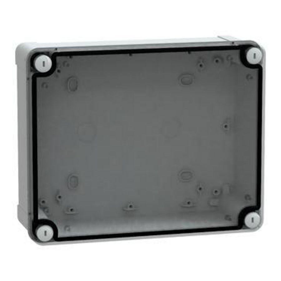 Doos ABS + transparante deksel 241x194x194mm IP66 RA TBS/TBP