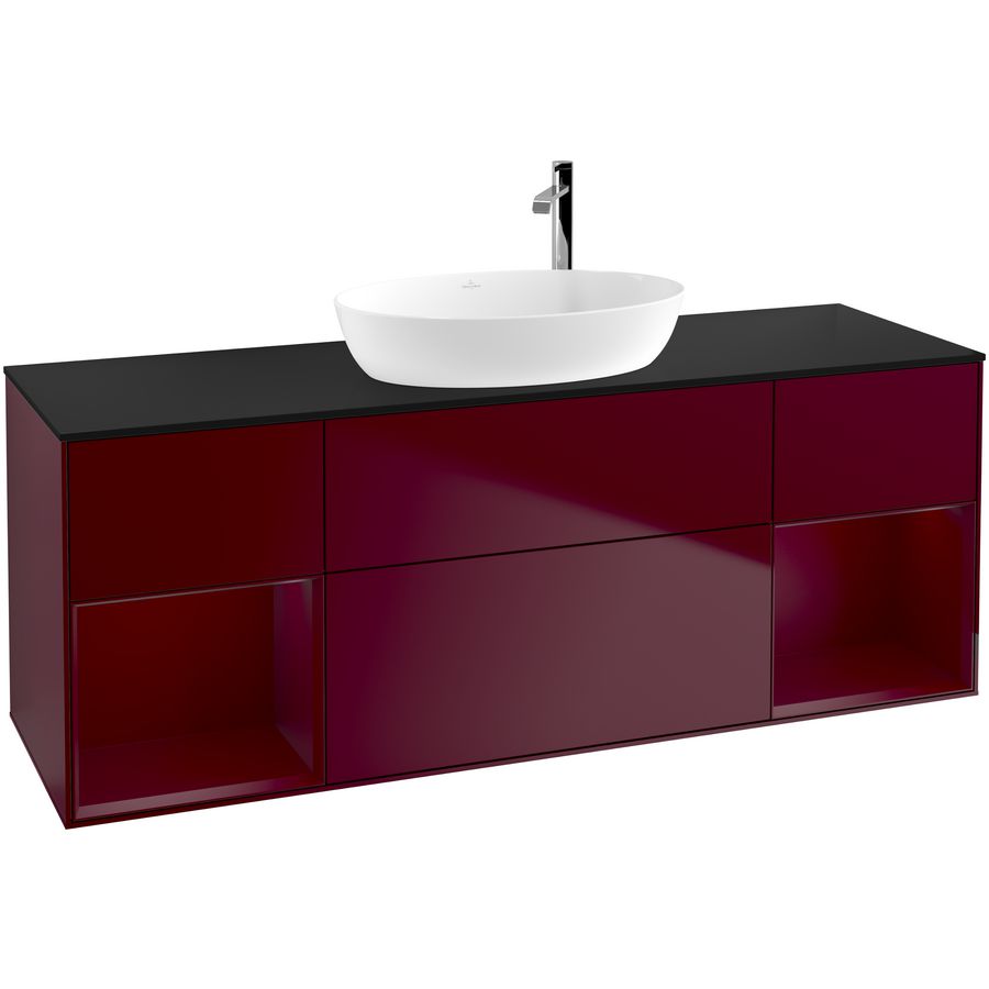 Wastafelonderkast Finion 1600x603x501mm Peony Matt Lacquer G982HBHB