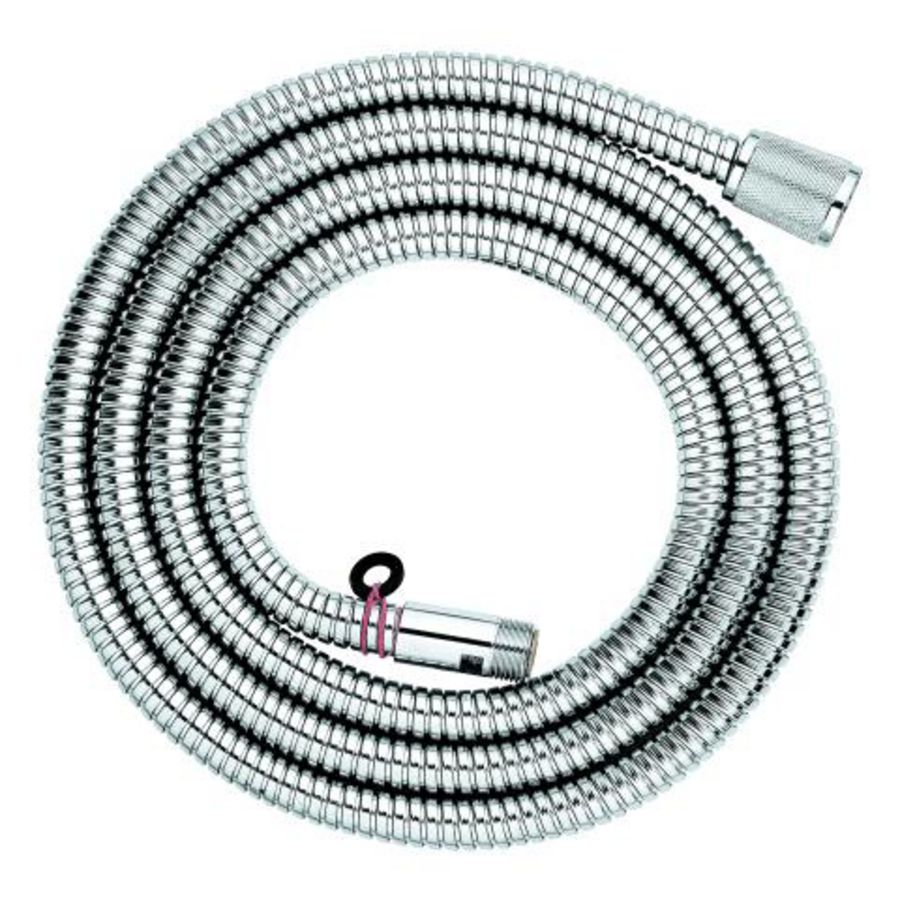 Doucheslang metaal 2000mm chroom tbv badrandcombinatie