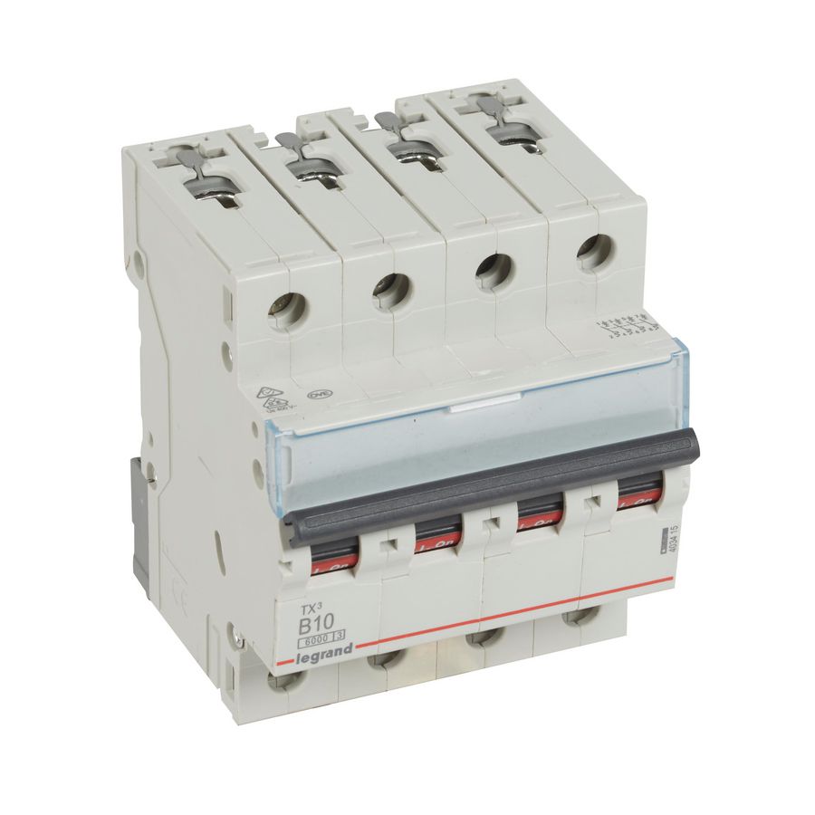 Installatieautomaat MCB TX3 4-polig B-karakteristiek 10A 6000A