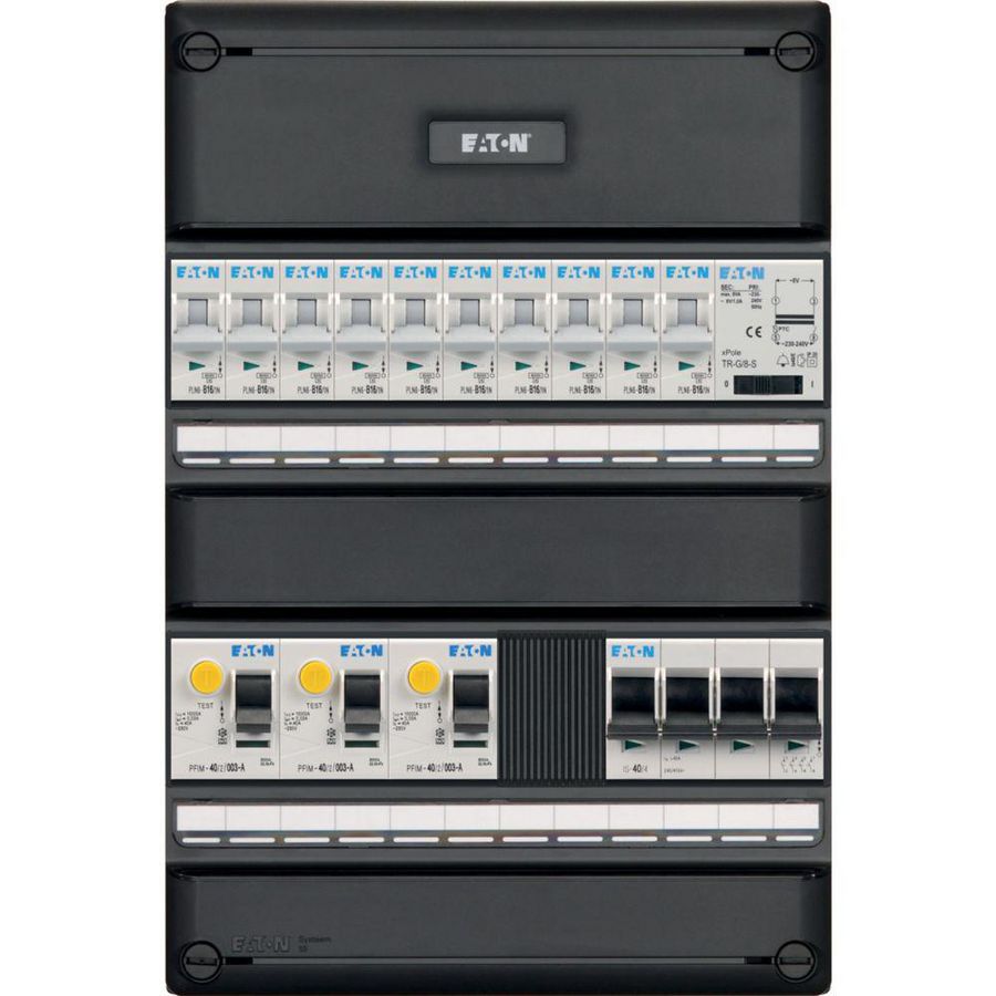 Groepenkast S55 FLEX 3f Inst.aut. 10 gr 3 ALS 2p T HS 64