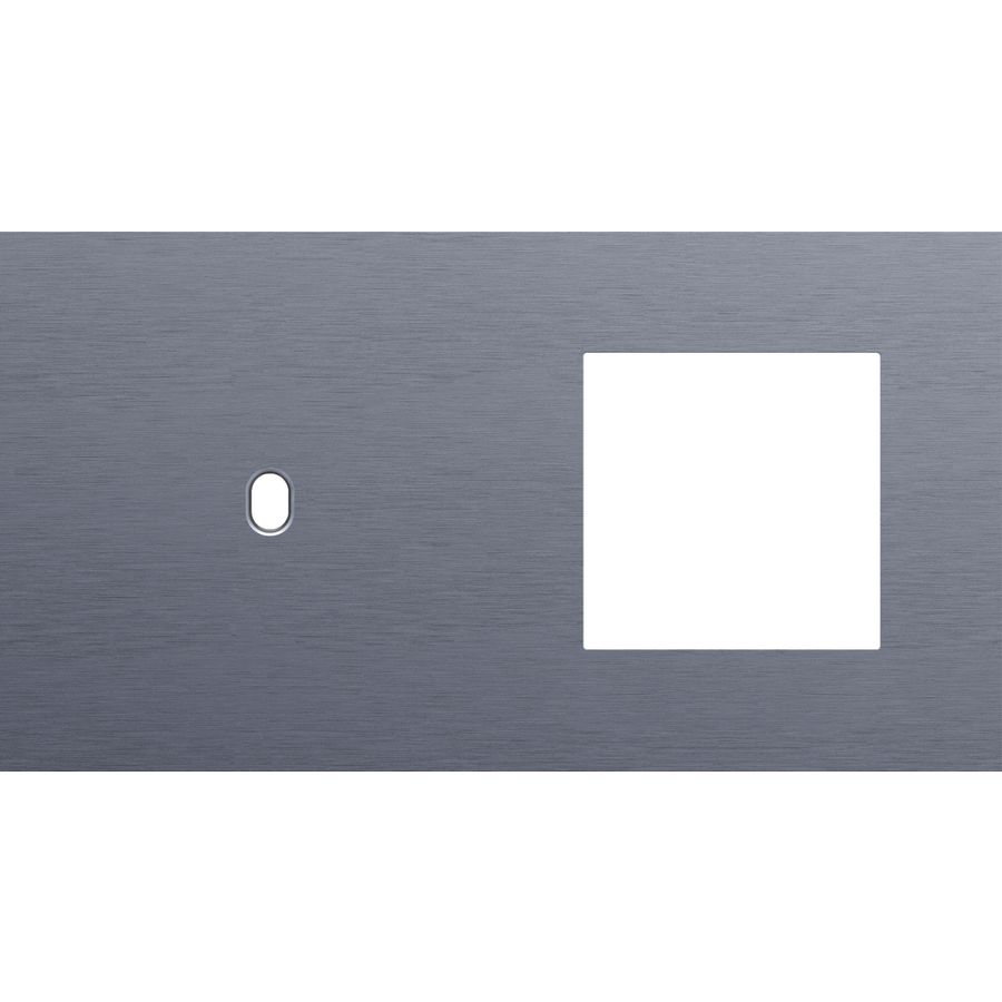 Afdekplaat 2-voud horiz. 71mm centerafst. 226-57805