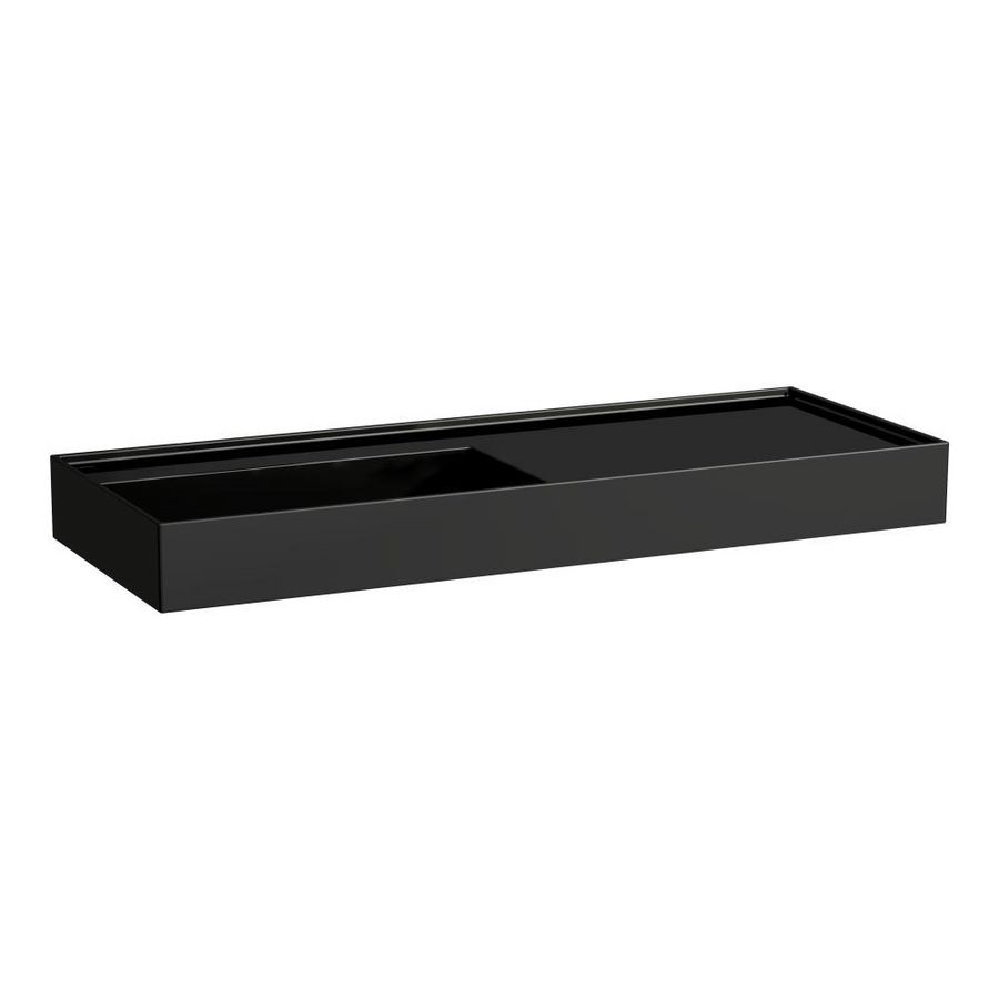 Wast. afleg r 1200x460mm z. kraangat z. overl. glossy black
