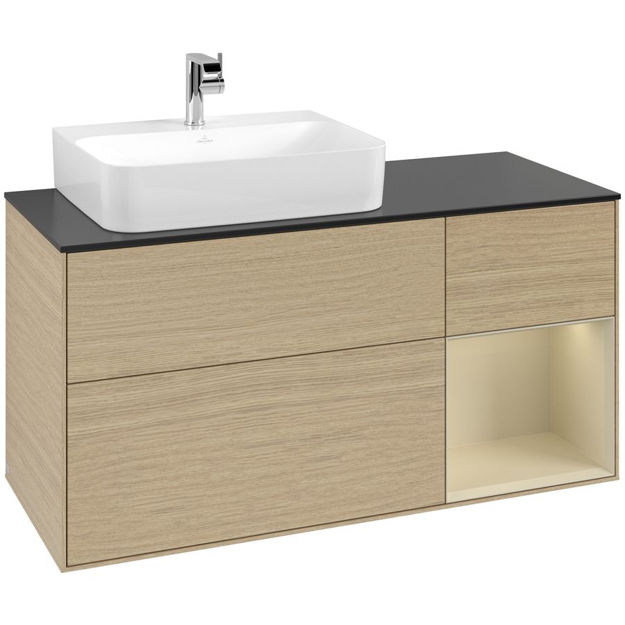 Wastafelonderkast Finion 1200x603x501mm Oak Veneer G152HJPC