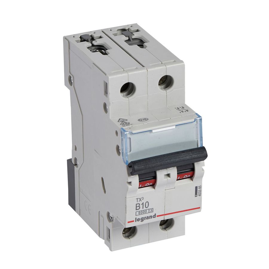 Installatieautomaat MCB TX3 2-polig B-karakteristiek 10A 6000A
