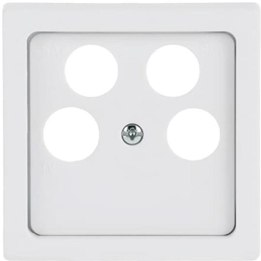 Centraalplaat 50 x 50 Ankaro antenne f-matwit (1743/10-04-884)