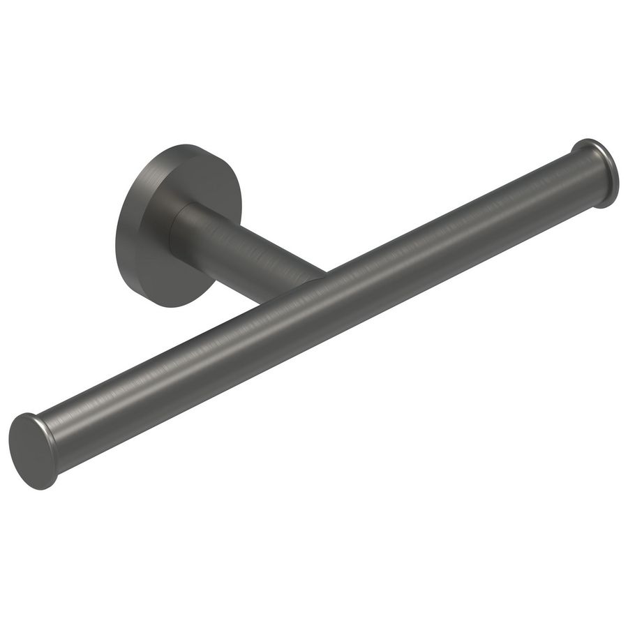 Toiletrolhouder dubbel geborsteld metal black PVD
