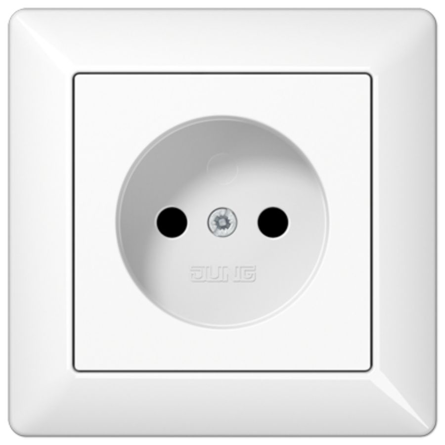 Wandcontactdoos alpine wit volle afd. AS500 VVE=10