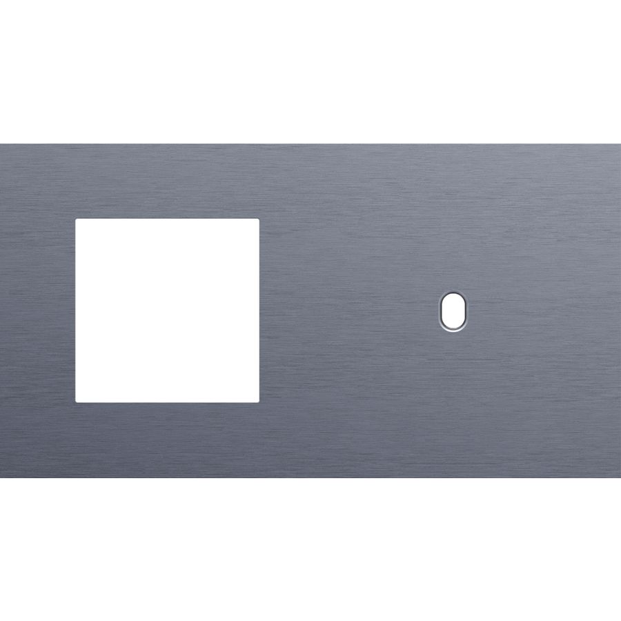 Afdekplaat 2-voud horiz. 71mm centerafst. 226-57806