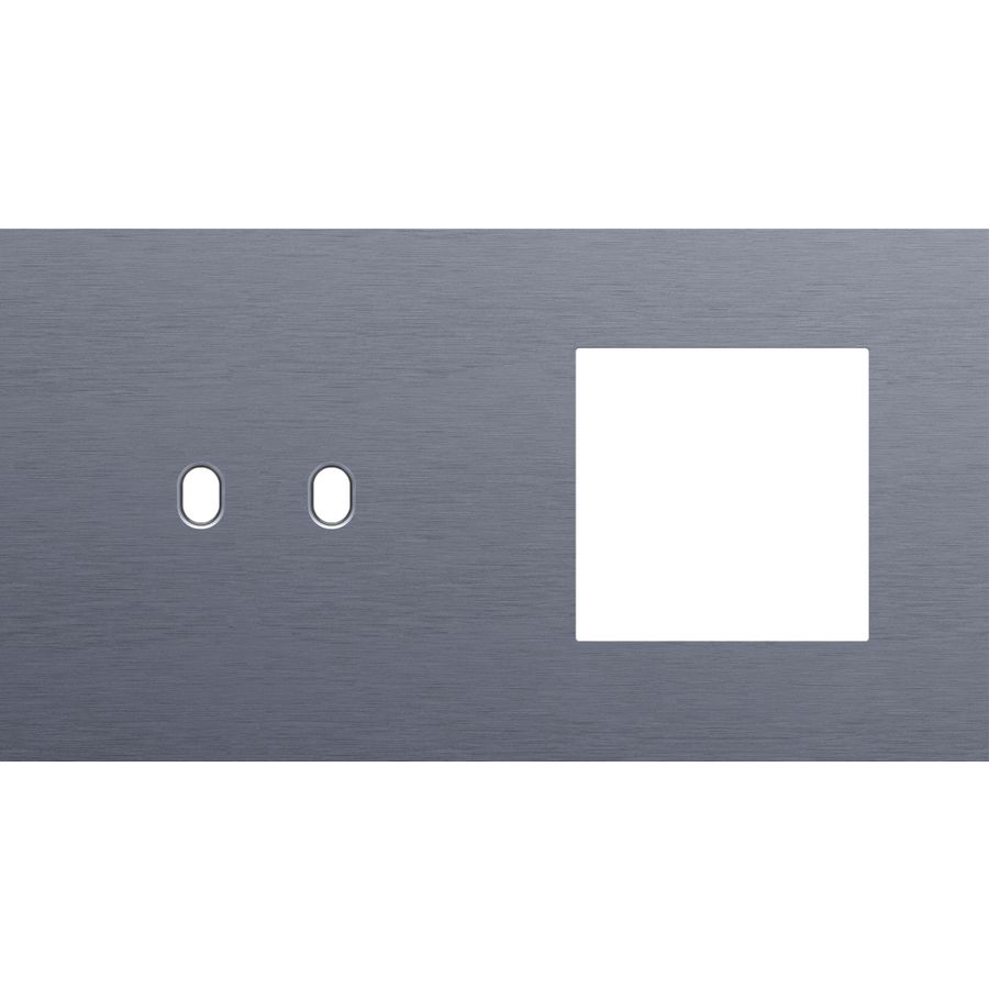 Afdekplaat 2-voud horiz. 71mm centerafst. 226-57807