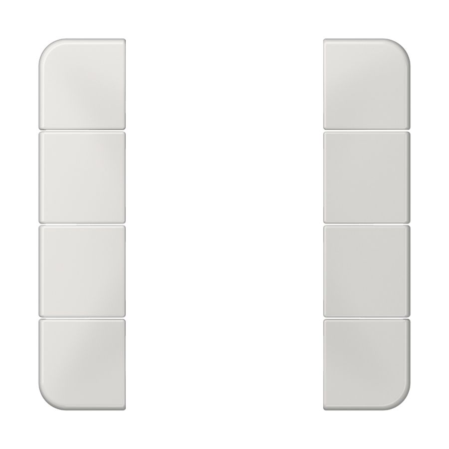 Tastafdekking compleet 4-voudig CD500 lichtgrijs KNX