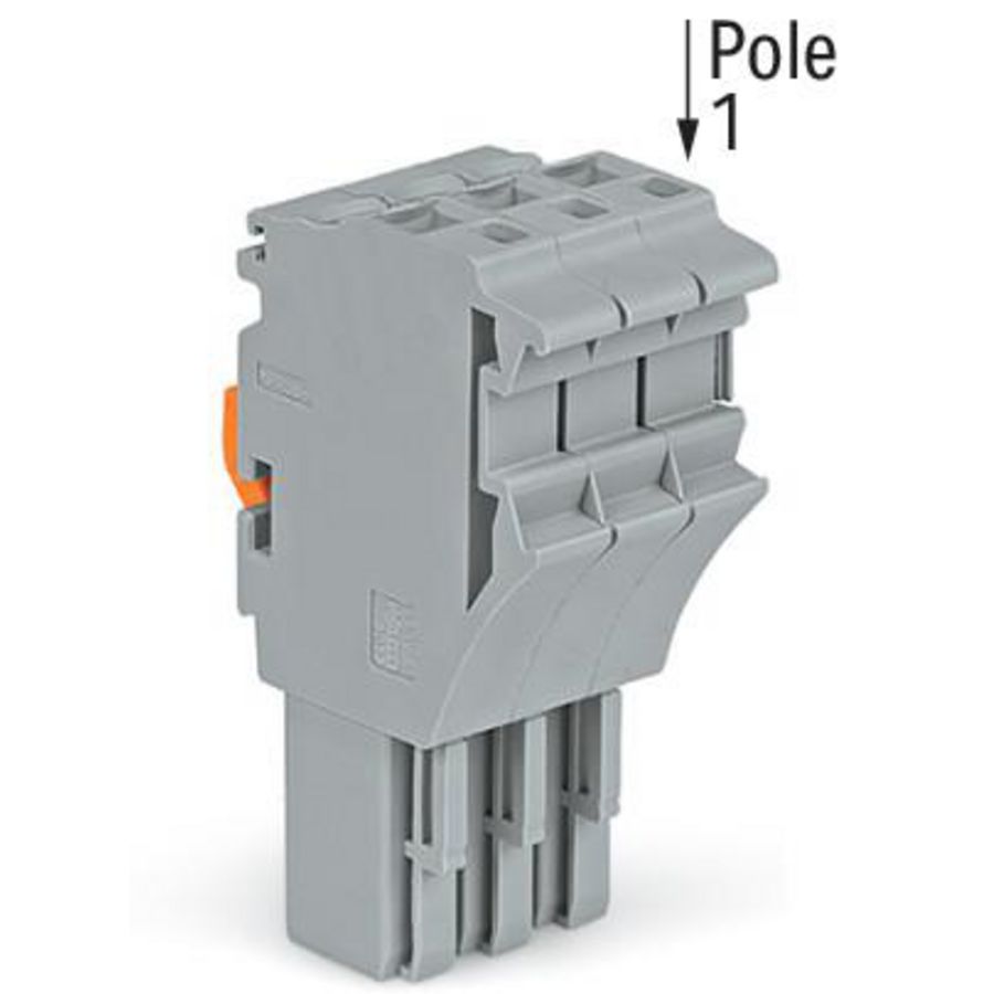 1-draads FE steker 4 mm² grijs 2022-102/999-953 VVE=100