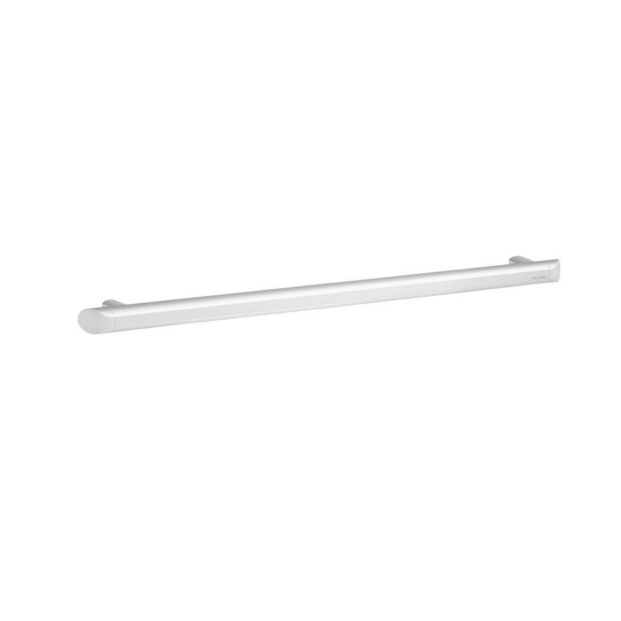Greep recht Ø35 L.600 aluminium wit