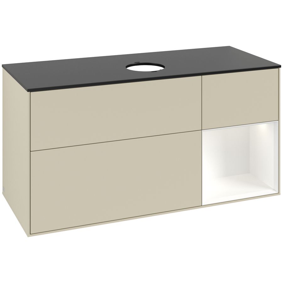 Wastafelonderkast Finion 1200x603x501mm S.Grey Matt Lacquer GA72MTHJ