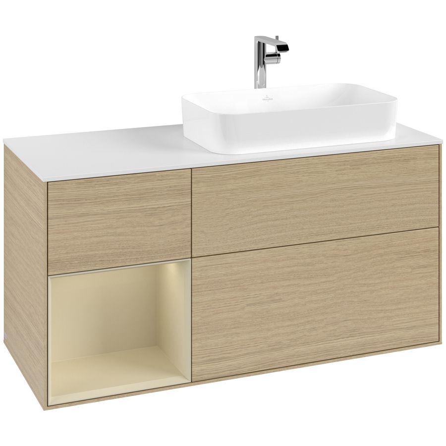 Wastafelonderkast Finion 1200x603x501mm Oak Veneer G271HJPC