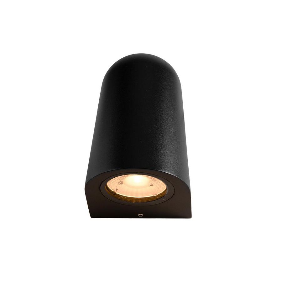 Wandlamp 5,7W 2700K IP65 dimbaar zwart