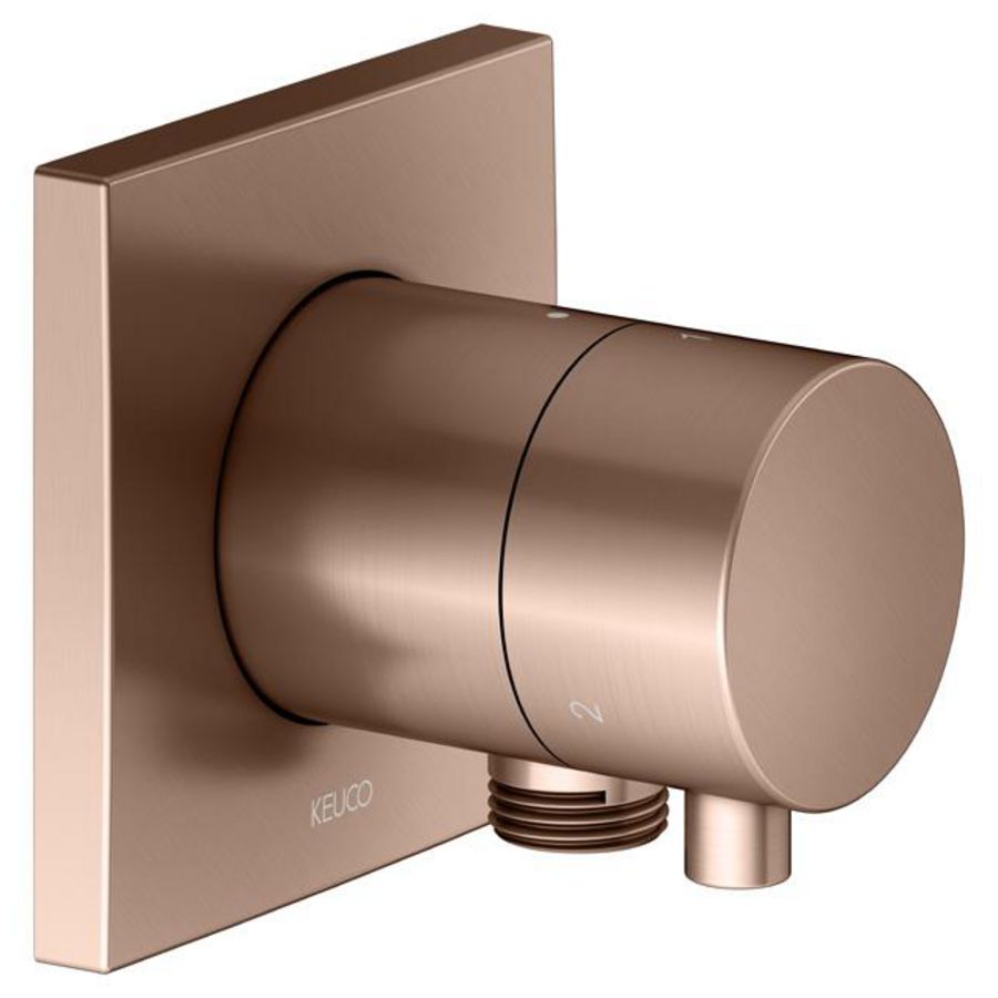 3-w- omstelvent/UP DN15 m/slangaansl/IXMO Comf/vierkant rood