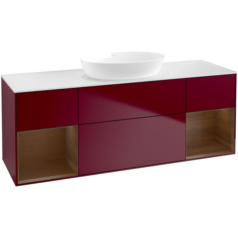 Wastafelonderkast Finion 1600x603x501mm Peony Matt Lacquer GD01GNHB