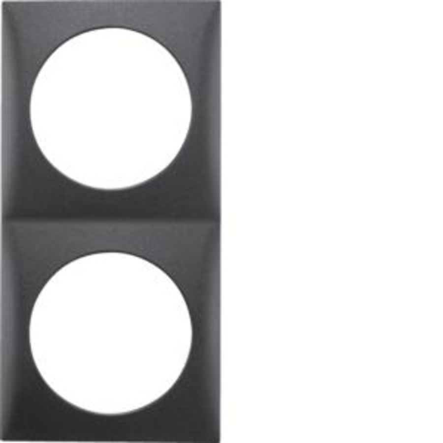 Afdekraam 2-v berker Integro flow antraciet mat