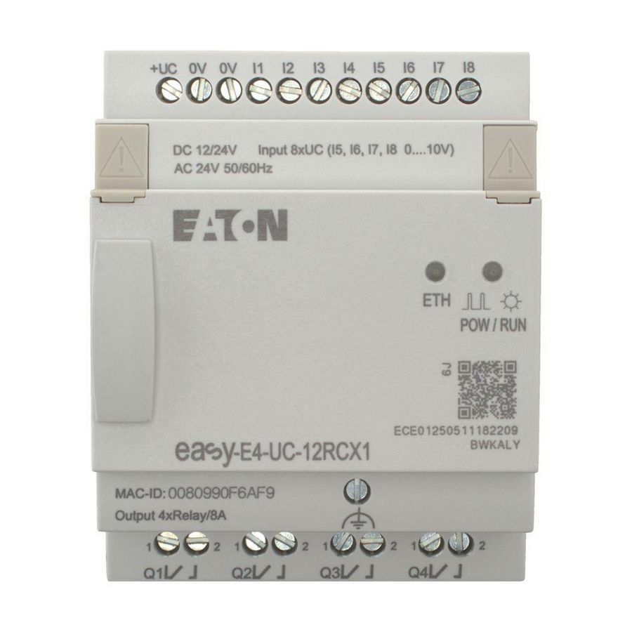 Easy E4, 12/24V DC, 24V AC, 8DI (4 als analoog te gebruiken)