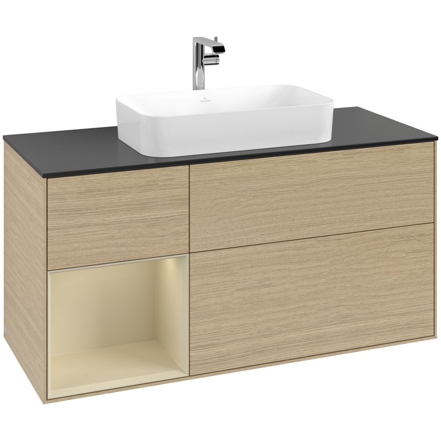 Wastafelonderkast Finion 1200x603x501mm Oak Veneer G292HJPC