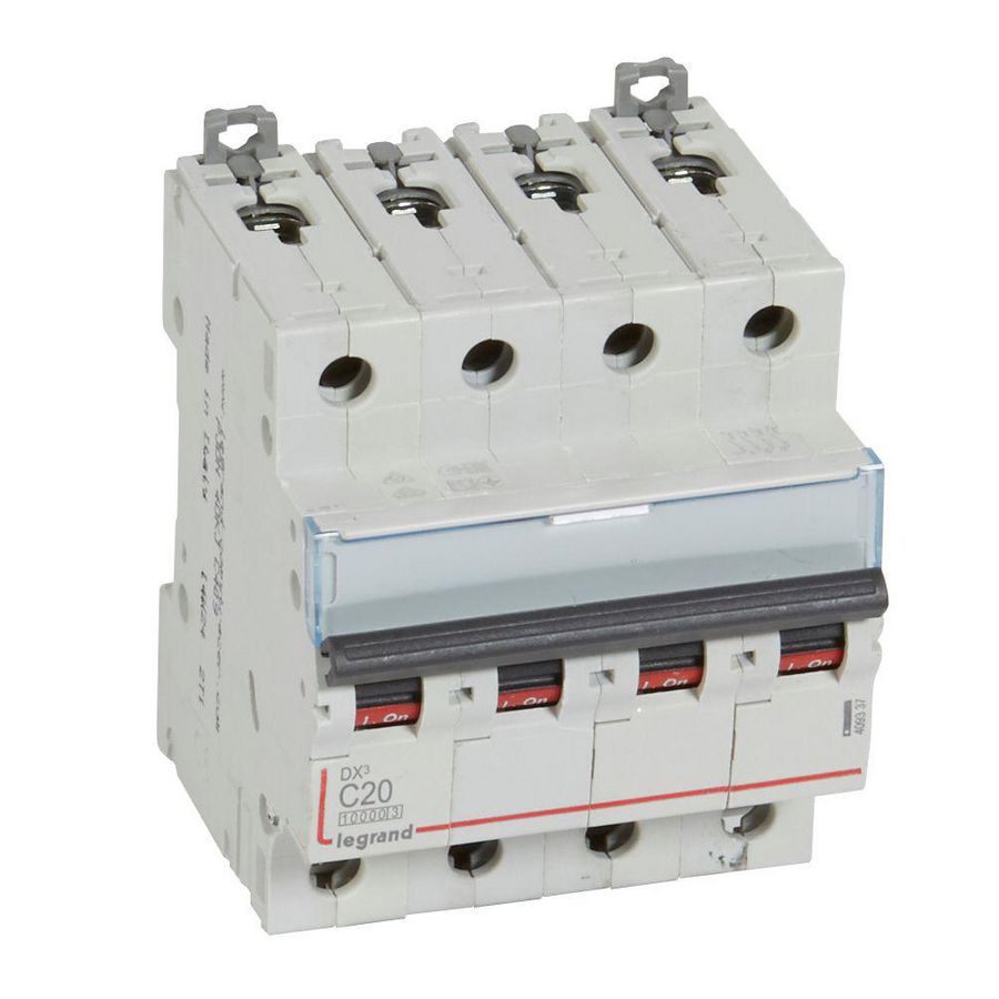 Installatieautomaat MCB DX³ 4-polig C-karakteristiek 20A 10000A