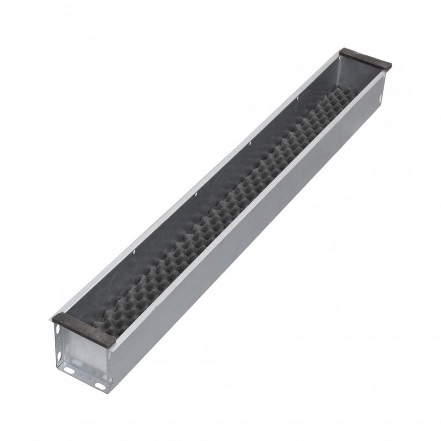 Akoestische diffusor aansluitd. 1/2 sleuv. 1250mm Ø125mm