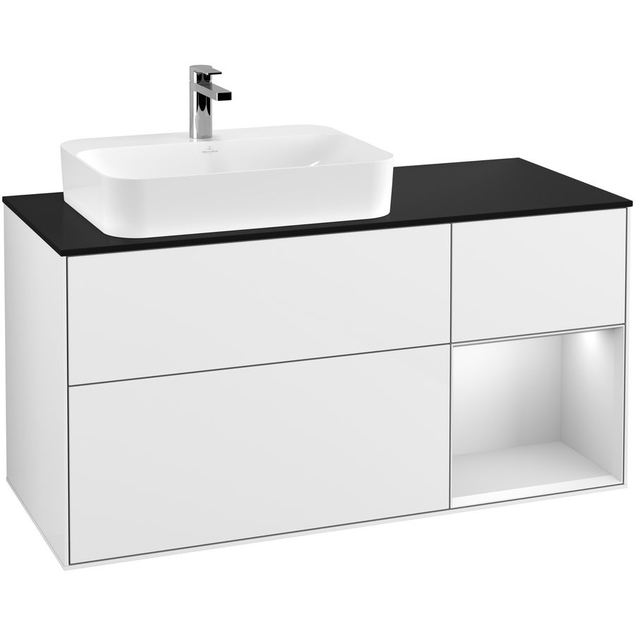 Wastafelonderkast Finion 1200x603x501mm G.White.L G402MTGF