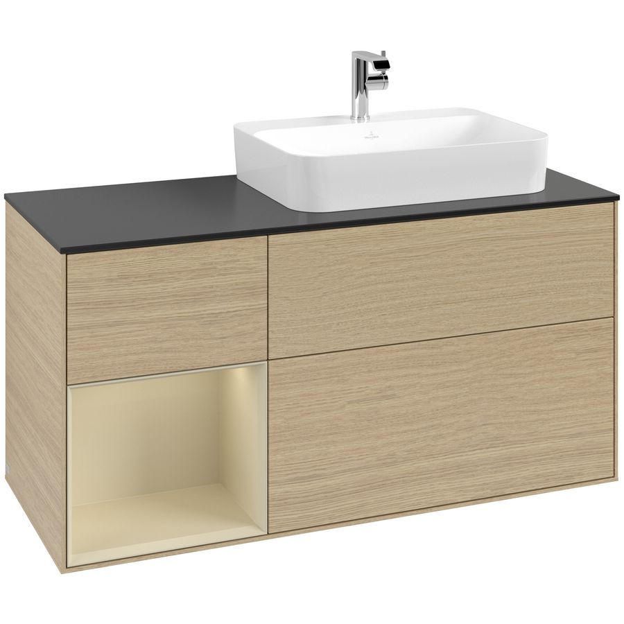 Wastafelonderkast Finion 1200x603x501mm Oak Veneer G392HJPC